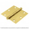 Bisagra cuadrada 2-1/2',acero latonado, redonda