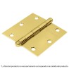 Bisagra cuadrada 2-1/2',acero latonado, redonda