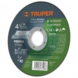 Disco para corte de piedra, tipo 42, diámetro 4-1/2'