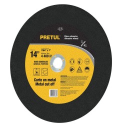 Disco corte metal, Tipo 41, 14' , usos generales, Pretul