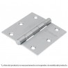 Bisagra cuadrada 2-1/2', acero inoxidable, plana
