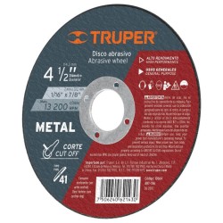 Disco para corte de metal, tipo 41, diámetro 4-1/2'