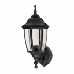 Arbotante farol soportado, negro, 1XE26