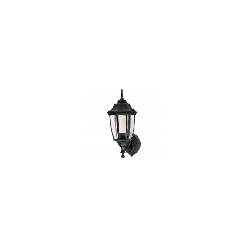 Arbotante farol soportado, negro, 1XE26