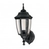 Arbotante farol soportado, negro, 1XE26