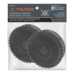 Cartucho de repuesto, vapores orgánicos ,bolsa 2 pzas