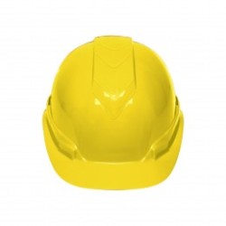 Casco de seguridad color amarillo