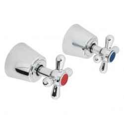 Jgo 2 piezas manerales grandes, cruceta, empotrar, Aqua