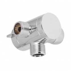 Desviador de 3 vías para brazo, cromo