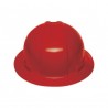 Casco de seguridad, rojo, ala ancha
