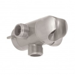 Desviador de 3 vías para brazo con soporte, satín