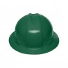 Casco de seguridad, verde, ala ancha