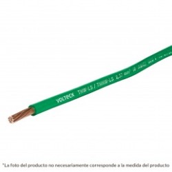 Cable THHW-LS, 12 AWG, color verde rollo 100 m