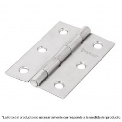 Bisagra rectangular 1', acero inoxidable