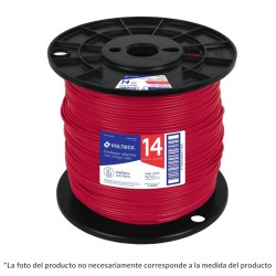 Cable THHW-LS, 8 AWG, rojo, bobina 500 m