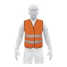 Chaleco de seguridad, alta visibilidad, naranja
