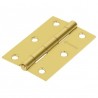 Bisagra rectangular 3', acero latonado