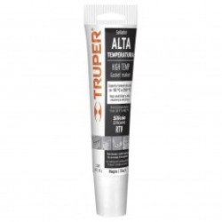 Sellador para altas temperaturas, silicón negro, 85 gr