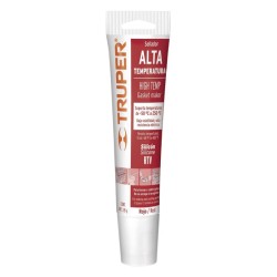 Sellador para altas temperaturas, silicón rojo, 85 gr