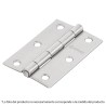 Bisagra rectangular 3-1/2', acero pulido