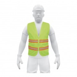 Chaleco de seguridad, alta visibilidad, con cierre, verde