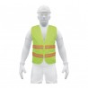Chaleco de seguridad, alta visibilidad, con cierre, verde