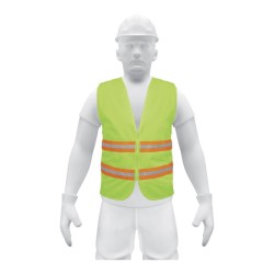 Chaleco de seguridad, alta visibilidad, con cierre, verde