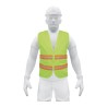 Chaleco de seguridad, alta visibilidad, con cierre, verde