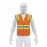 Chaleco de seguridad, maxima visibilidad, con bolsas,naranja