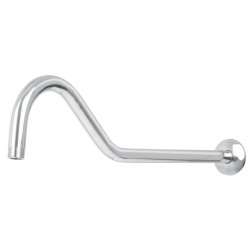 Brazo y chapetón tipo gancho para regadera, 50 cm