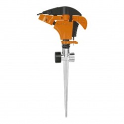 Aspersor plástico dos vías, estaca de 11'