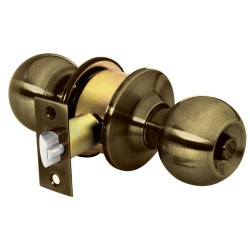 Cerradura pomo, LA, baño, cilíndrica, Hermex Basic