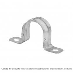 Abrazadera tubo tipo omega 3/4', bolsa con 10 pzas, Volteck