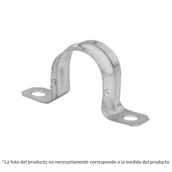 Abrazadera tubo tipo omega 4', bolsa con 5 pzas, Volteck