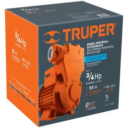 Bomba eléctrica periférica autocebante para agua 3/4 HP