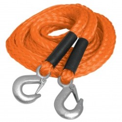 Cuerda para remolque con ganchos,5/8' x 3.5m