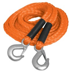 Cuerda para remolque con ganchos,5/8' x 3.5m