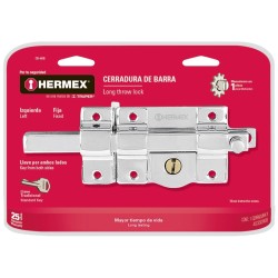 Cerradura de barra fija, izquierda, blister