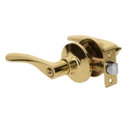 Cerradura Basic manija, cil metal, baño, latón brillante