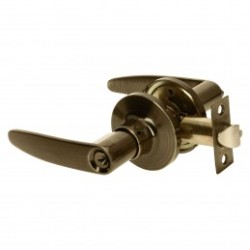 Cerradura manija, cilindro latón, latón antiguo, recámara