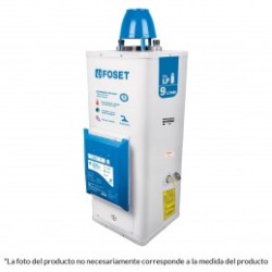 Calentador de Paso, 9L, encendido elect, gas natural, 2 serv