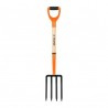 Bieldo para jardín, 4 dientes, Puño T2000, con TPR, mango 27