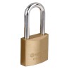 Candado de hierro, color laton, 40mm, largo, caja, Basic