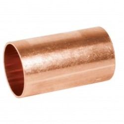 Cople de cobre, 3/4', sin ranura