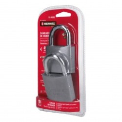 Candados de hierro, 45mm, gancho corto, blister, 2 piezas