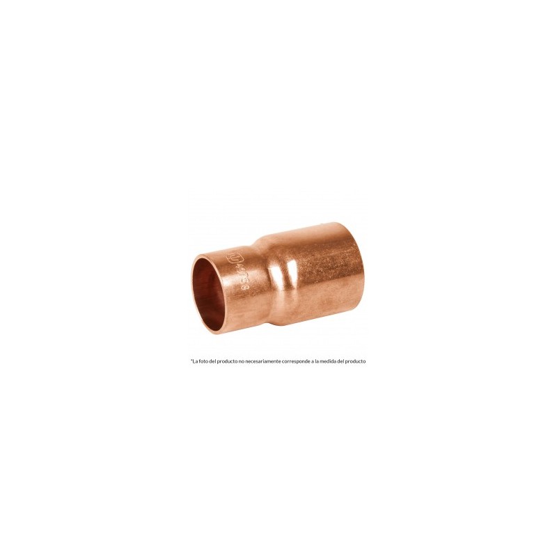 Cople reducción bushing cobre 3/4'x 1/2'