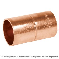 Cople de cobre con ranura 1-1/4'