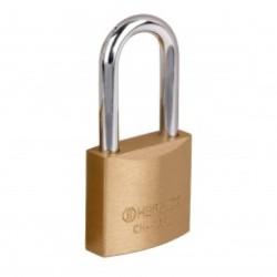 Candado de hierro, color laton, 40mm, largo, blister, Basic
