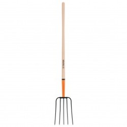 Bieldo para paja, 5 dientes, mango 48'