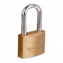 Candado de hierro, color laton, 50mm, largo, blister, Basic